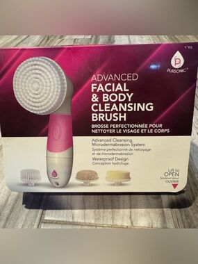 Pursonic Advanced Facial & Body Cleansing Brush - Pink/White